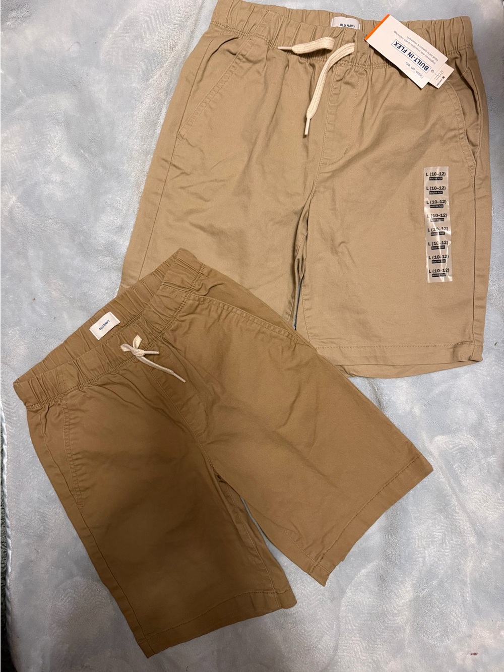 Lot of 2 Brand New Old Navy Boys Khaki Uniform Shorts
